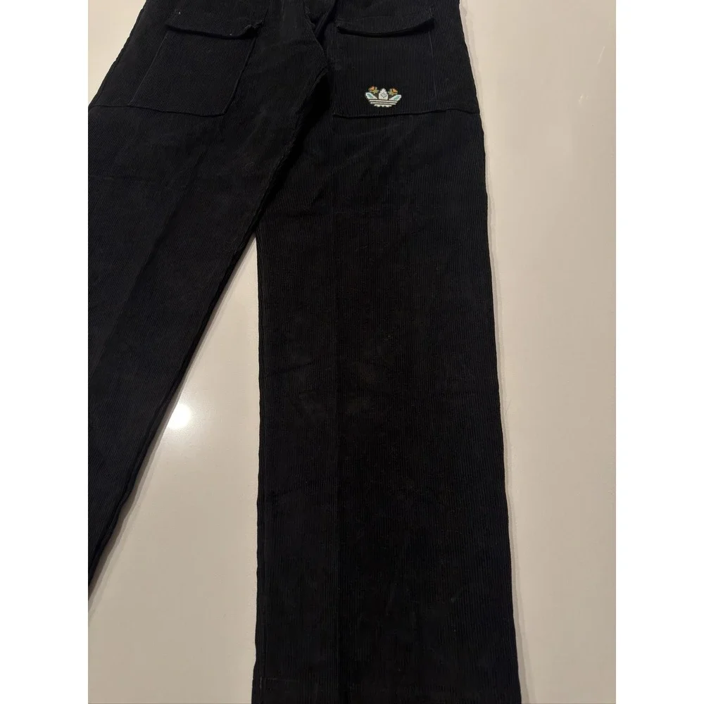 Adidas Trefoil Graphic Corduroy Sweatpants Men's Black M Originals